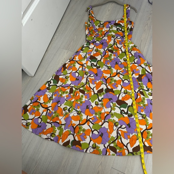 La Double J Sophia Floral Print Square Neck  Dress Size S - Picture 16 of 17